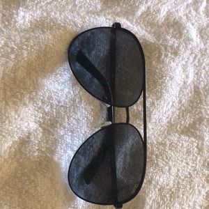 Quay Australia Black Aviator Sunglasses